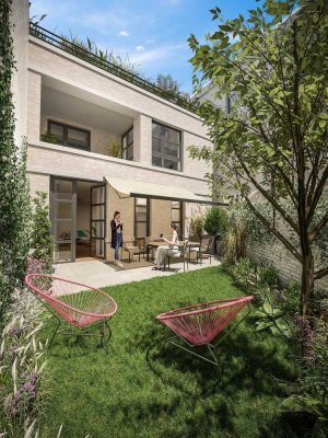 4-Zi. Stadthaus mit Terrasse und Garten im grünen Atriumhof!