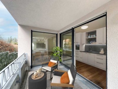 Moderne Neubau 3,5-Zimmer-Wohnung mit Balkon, Einbauküche & Tiefgaragenstellplatz