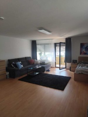 Große 1-Zimmer-Wohnung, Teilmöbliert, mit Balkon und Einbauküche in Leinfelden-Echterdingen, Musberg