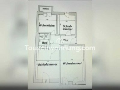 Tauschwohnung: 3 Zimmer Linden Nord