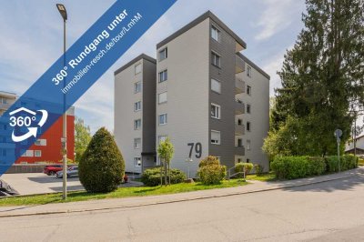 Praktisch geschnittene 2-Zimmer-Wohnung mit separater Küche und Balkon in Passau Rittsteig