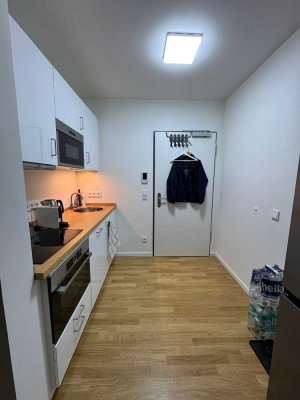 Möbliertes 1-Zimmer-Apartment im Neubau mit Terrasse in Südausrichtung