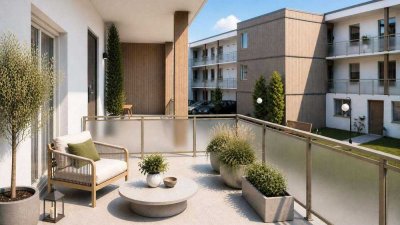 Zwei Balkone - Mitten in der Stadt: 3-Zimmer-Wohnung im Marius Quartier