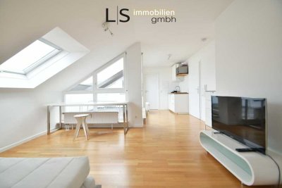 **Top modern & voll möbliert** Exklusives 1-Zimmer-Studio mit Balkon und TG-Stellplatz!