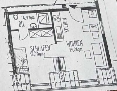Charmantes 1,5-Zimmer Apartment im 4. OG in Bochum-Altenbochum