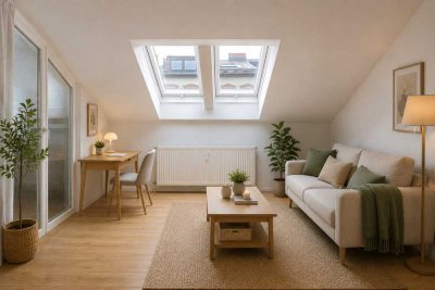 Lichtdurchflutete Dachgeschosswohnung mit Wintergarten in Neukölln