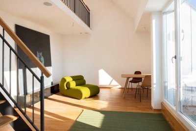 Dachgeschosswohnung mit Sonnenterrasse und Alpenblick