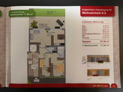 Barrierefreie 3-Zimmer Wohnung mit Terrasse und Gartenanteil in Bamberg Ost