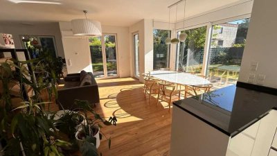 Exklusives Wohnen auf Zeit: Luxuriöse 5-Zimmer-Gartenwohnung im Frankfurter Bogen