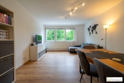 Wunderschön und optimal aufgeteilte 2 Zimmer Wohnung im 21. Wiener Bezirk mit Grünblick