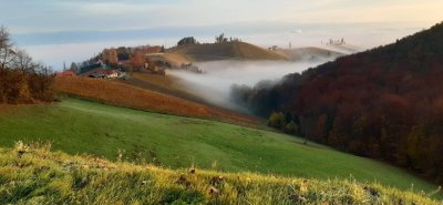 Wohnen mit traumhaften Blick an der südsteirischen Weinstraße