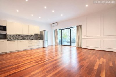 Generalsanierte, klimatisierte 4-Zimmer-Wohnung mit 30,28m² Terrasse und Grünblick