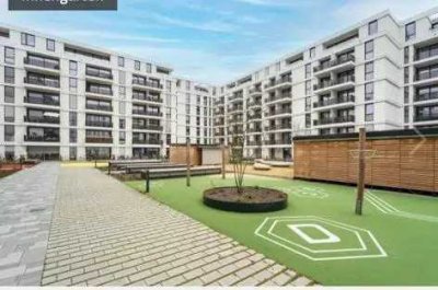 Stilvolle, neuwertige 1-Zimmer-Erdgeschosswohnung mit lux. Innenausstattung mit Balkon und EBK