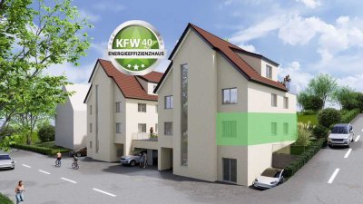 Sonnige 2,5 Zimmerwohnung mit Gartenanteil barierrefrei KfW 40 NH (WE7)