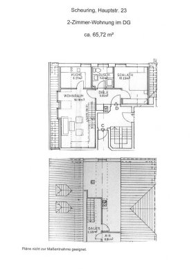 Charmante Dachgeschosswohnung in Scheuring