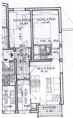 *attraktive 3-Zimmer-Wohnung mit Loggia*