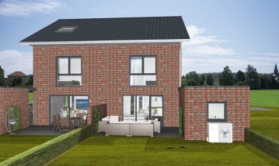 Energieeffiziente Doppelhaushälfte im Neubau – KfW 40 mit Photovoltaikanlage in Rheine-Mesum