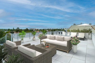 Penthouse mit 4 Zimmern Dachterrasse und Balkon