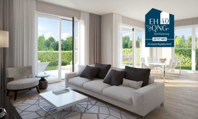 Wohntraum in erster Reihe am See: 4-Zimmer-Neubauwohnung zum Kauf mit 2 Bädern & großem Garten