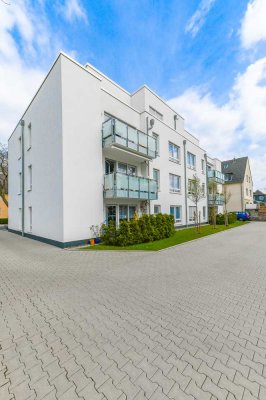 Baujahr 2018: moderne, ruhige & barrierearme 2-Raum EG-Wohnung m. Balkon zum Hinterhof in der City