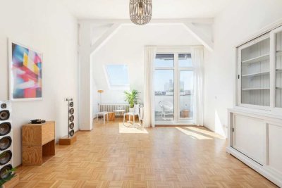 Charmante Dachgeschosswohnung mit Terrasse und Abendsonne