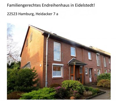 Endreihenhaus mit 6 Zimmern und Keller in Hamburg-Eidelstedt