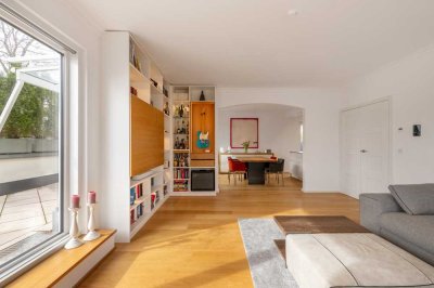 Hochwertig modernisierte 4-Zimmer-Dachterrassen-Wohnung mit Penthouse-Flair