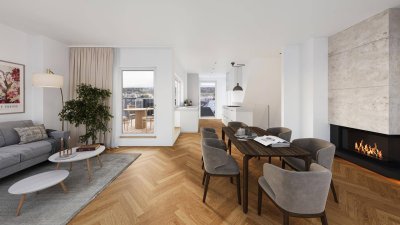 Stilvolle 3-Zimmer Wohnung mit südseitigem Balkon und exklusiver Ausstattung