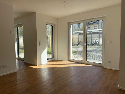 Traumhafter Neubau in Leipzig - Nord, kleine Wohnung im Erdgeschoss