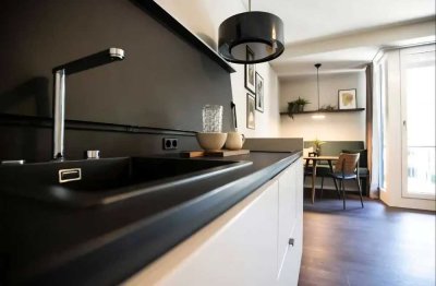 Direkt am Hafen: Kompakte möbilierte 1-Zimmer-Wohnung in Düsseldorf