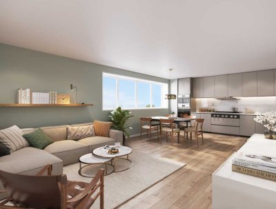 Moderne 3-Zimmer-Neubauwohnung im 1. OG – Balkon, Tiefgarage & Fahrstuhl