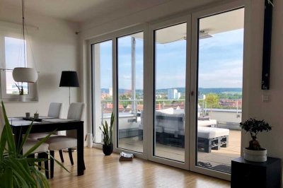 Strahlende 3,5-Zimmer Wohnung mit großer Dachterrasse