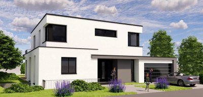 Top-Lage! Freistehendes Einfamilienhaus inkl. Grundstück, KfW 40, mit Keller