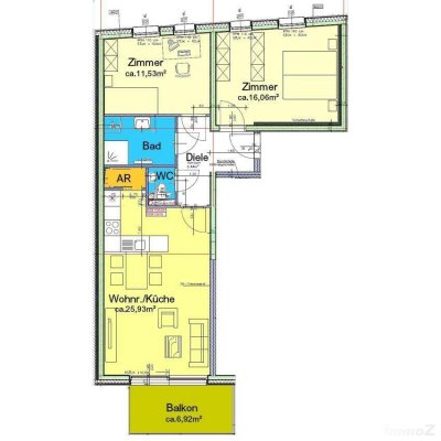 Moderne 3-Zimmer-Neubauwohnung mit Balkon und Tiefgarage bei Mur-Radweg/Andritz - Neugasse