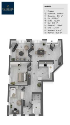 Erdgeschosswohnung barriefrei in zentraler Lage von Peißenberg