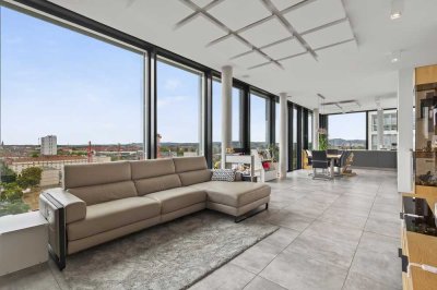 Großzügige Designer-Wohnung mit 3 Zimmern & Weitblick in der Karlsruher Oststadt / City Park