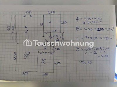 Tauschwohnung: Tauschen 2.5 Z. Wohnung gegen größer
