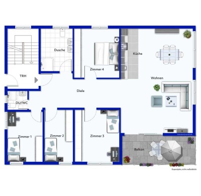 Moderne 5-Zimmer-Neubauwohnung mit Süd-Balkon in Wettenberg