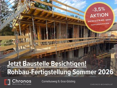 AKTION! Neubau-3-Zimmerwohnung mit West-Balkon in Ruhelage in Gösting!