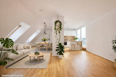Über den Dächern Wiens – Elegante Dachgeschosswohnung mit Sonnenterrasse