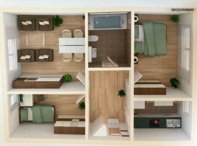 3-Zimmer Wohnung mit Balkon und Garage in Mannheim