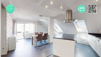 Sonnig – Ruhig – Stadtnah: 3-Zi-DG-Wohnung mit Balkon & Kochinsel in Germersheim-Sondernheim