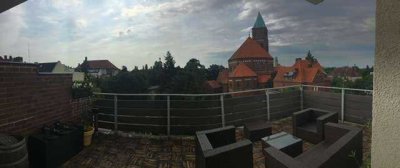 Einzigartig - Ganztags Sonnenschein - wunderschöne Aussicht - 30m2 Dachterrasse - 5 min zur Altstadt