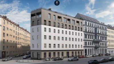 ++LIVING AT AUGARTEN++ Exklusive 3-Zimmer-DG Wohnung mit Loggia und großer Dachterrasse