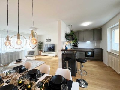 Unikat! Möblierte 4-Zimmer Wohnung mit zwei Balkonen in Freimann