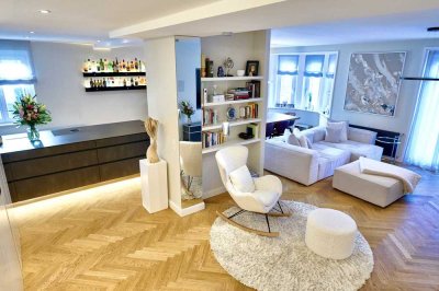 Altbaucharme trifft modernes Wohndesign – Exklusive Terrassenwohnung in Stuttgarts Bestlage
