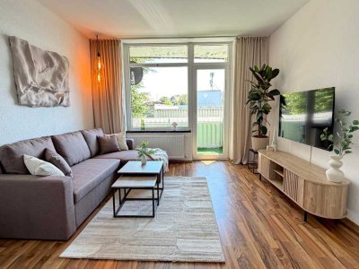 Stilvoll vollmöblierte 2-Zimmer-Wohnung mit Balkon - TU-Nähe