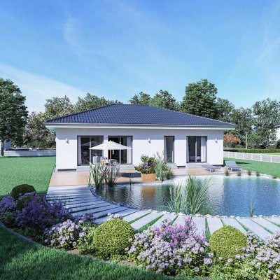 Genießen Sie den Feierabend auf ihrer Terrasse. Wunderschöner Bungalow mit Grundstück.