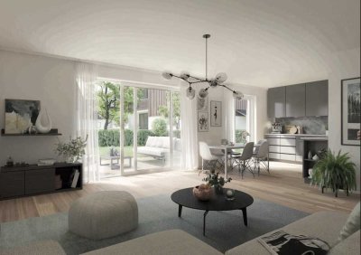 Exklusive 3-Zimmer-Gartenwohnung mit Einbauküche – Erstbezug ab 1.12.2025! Großer Garten!