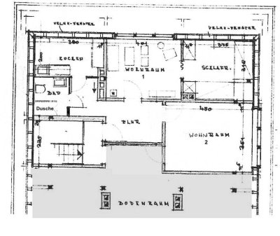 Helle Dachgeschosswohnung mit Einbauküche